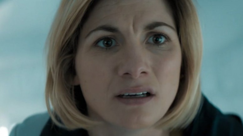 The Doctor looking worried