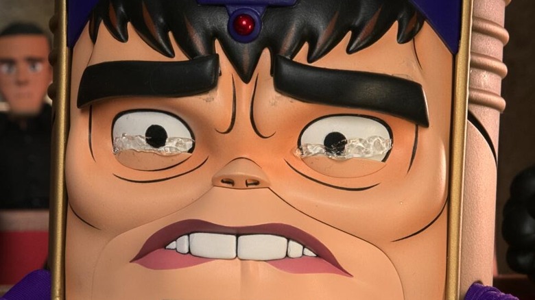 MODOK crying and biting his lip