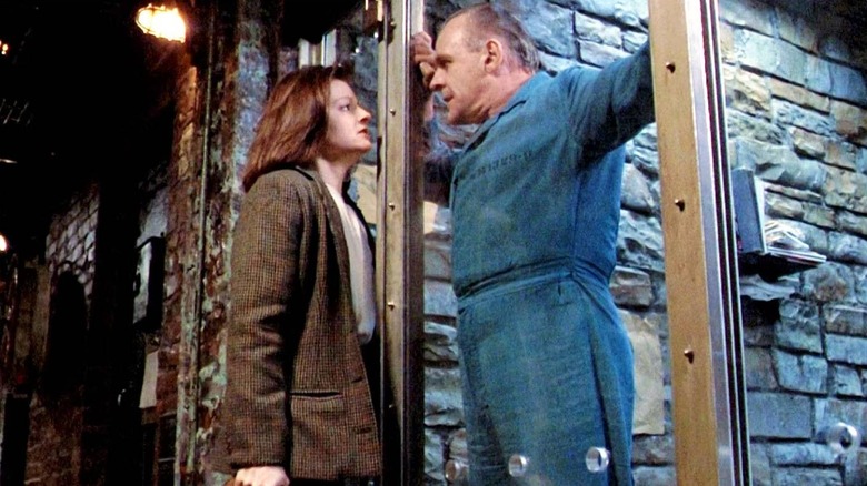 Clarice talking to Hannibal