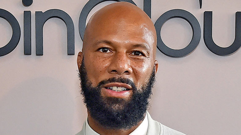 Common smiling at event