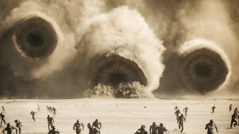 Sand worms Dune Part Two