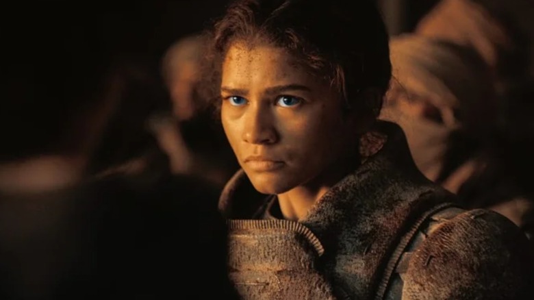 Chani wearing stillsuit in Dune: Part 2 (2024)