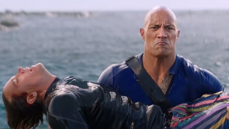 Mitch Buchanan carrying a man