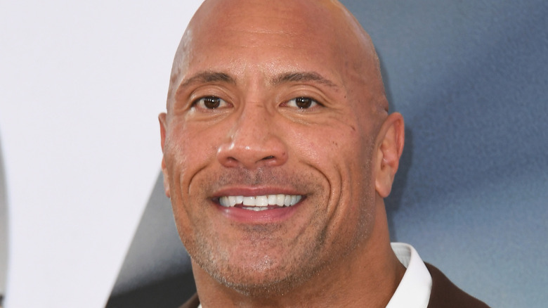 Dwayne Johnson smiling