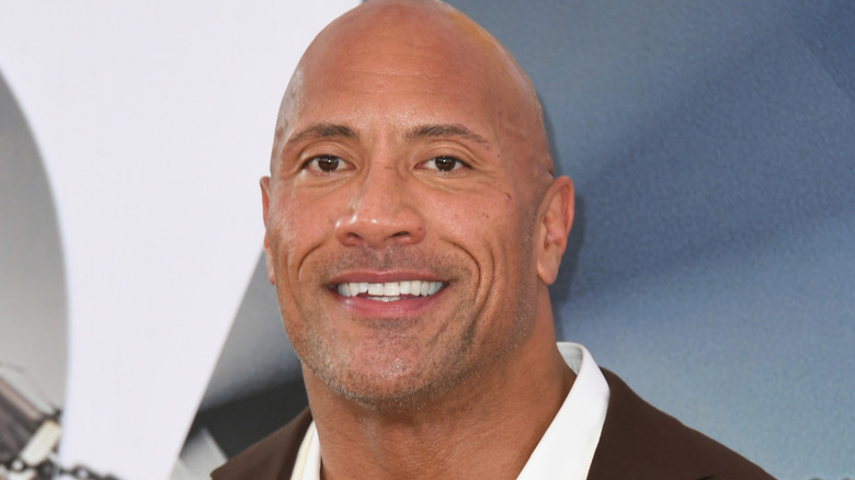 Dwayne Johnson smiling