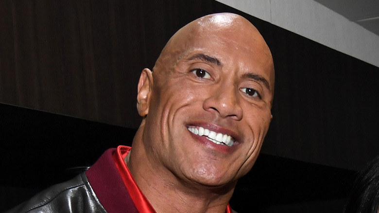 Dwayne Johnson smiling for the camera