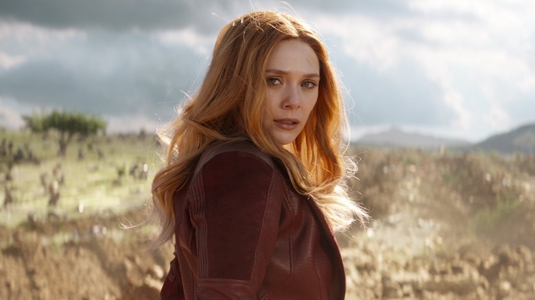 Wanda Maximoff on the battlefield in Avengers: Infinity War