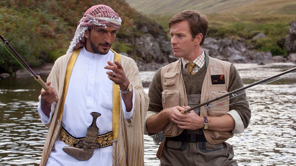 Salmon Fishing in the Yemen Amr Waked and Ewan McGregor fishing