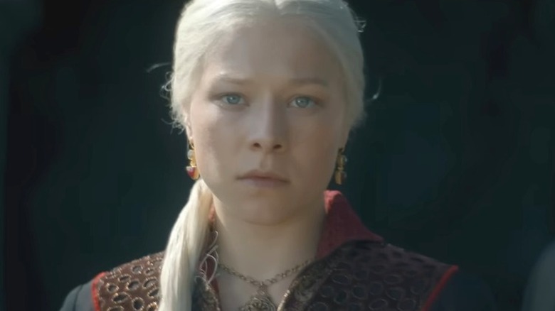 Princess Rhaenyra Targaryen acting somber