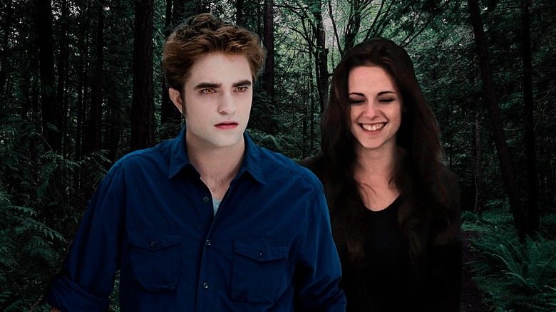 Edward Bella in woods