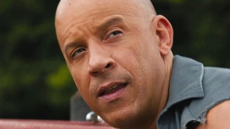 Dominic Toretto looking up