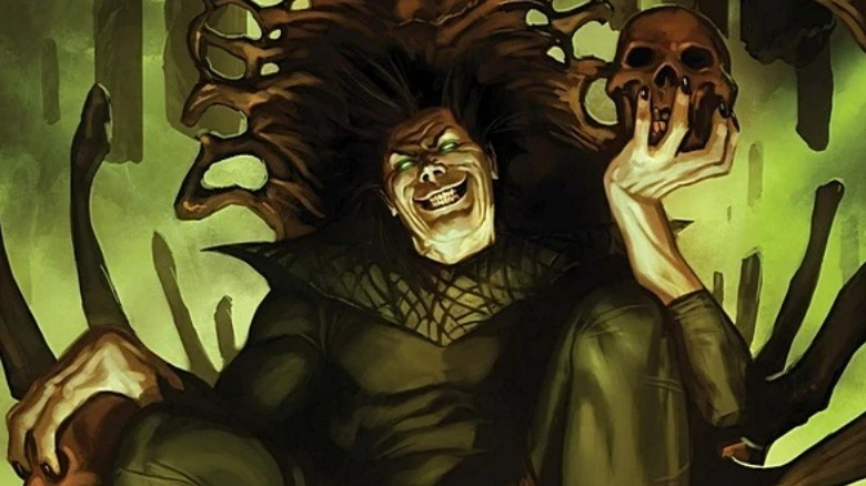 Nightmare holding a skull