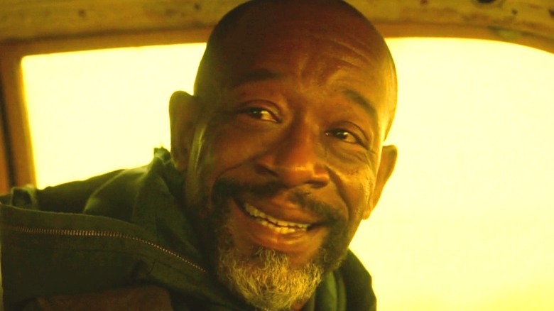 Morgan smiling