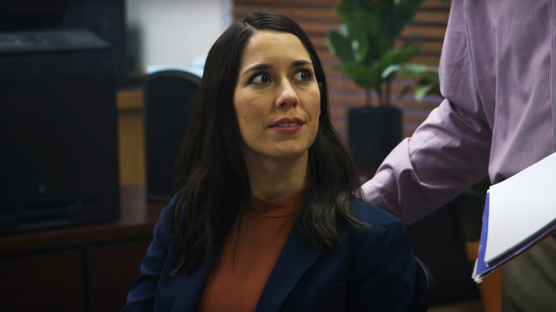 Sheila Carrasco sitting confused