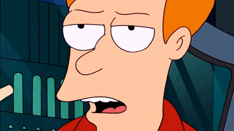 Fry annoyed expression