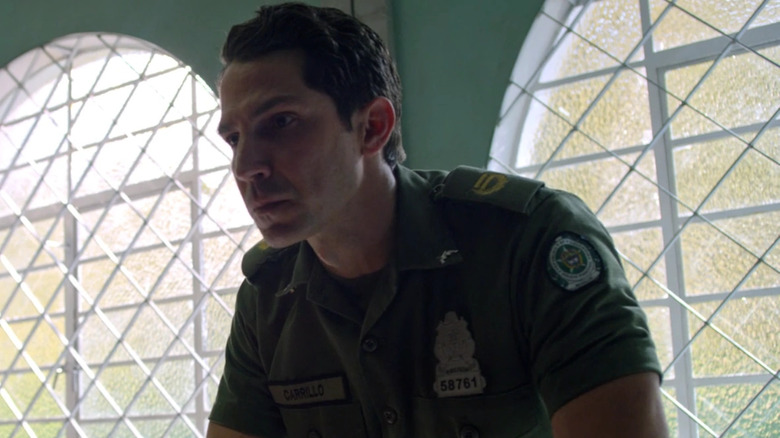 Horacio Carillo interrogating a suspect 