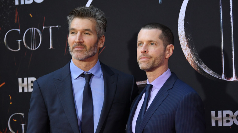 David Benioff and D.B. Weiss on the red carpet
