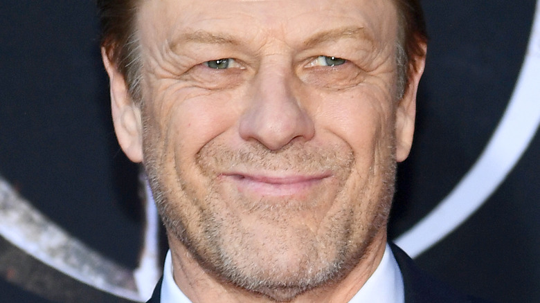 Sean Bean smilling at Game of Thrones event 