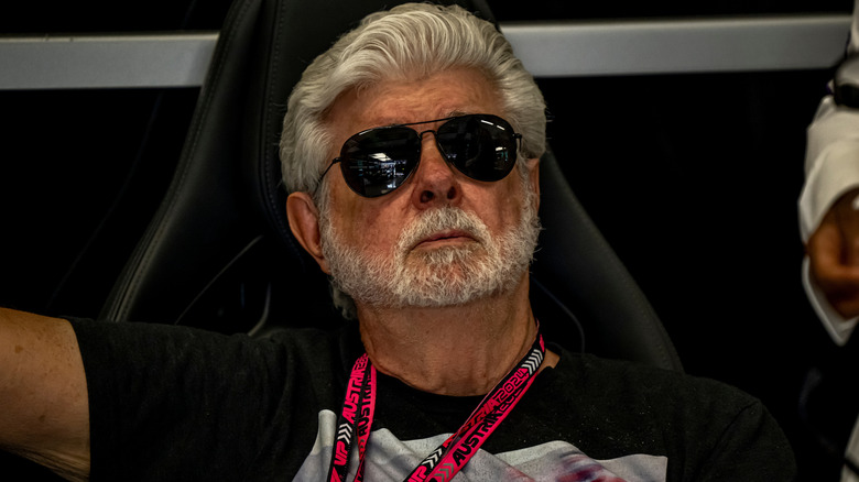 George Lucas relaxing in chair