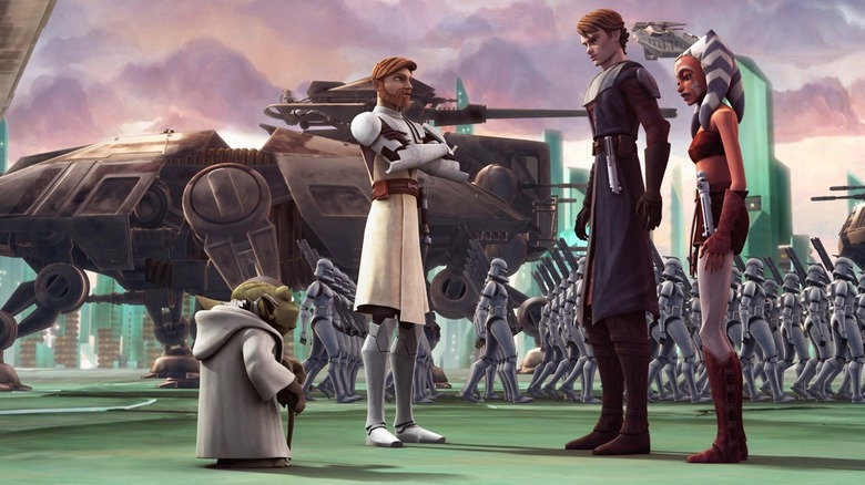 Jedi and clones on Christophsis