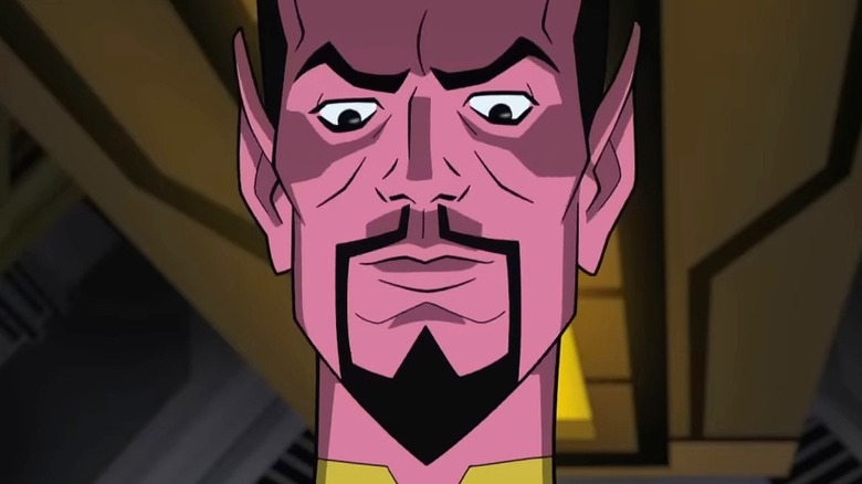 Sinestro looking down with evil intent