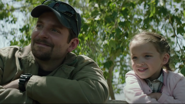 Madeleine McGraw & Bradley Cooper talking