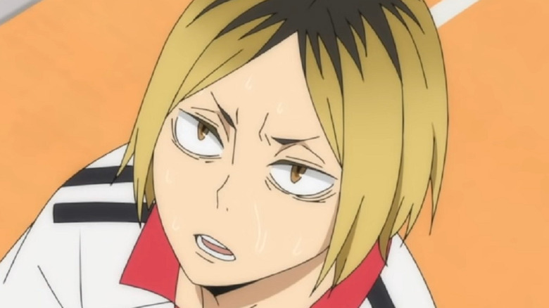 Kenma looking up