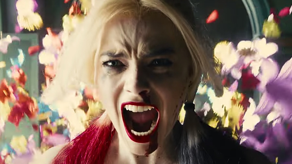 The Suicide Squad Harley angry