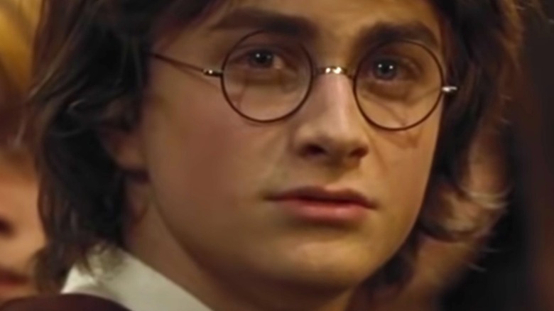 Harry Potter glaring