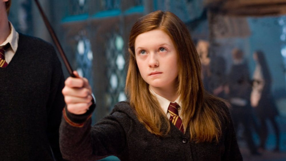 Ginny Weasley casting spell