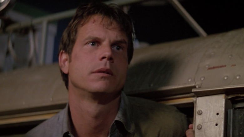 Bill Paxton in Twister concerned