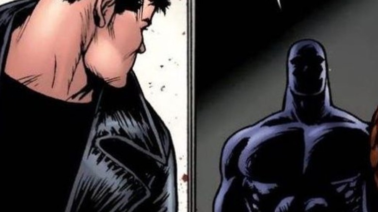 Black Noir approaches Butcher and Homelander in "The Boys" comic book