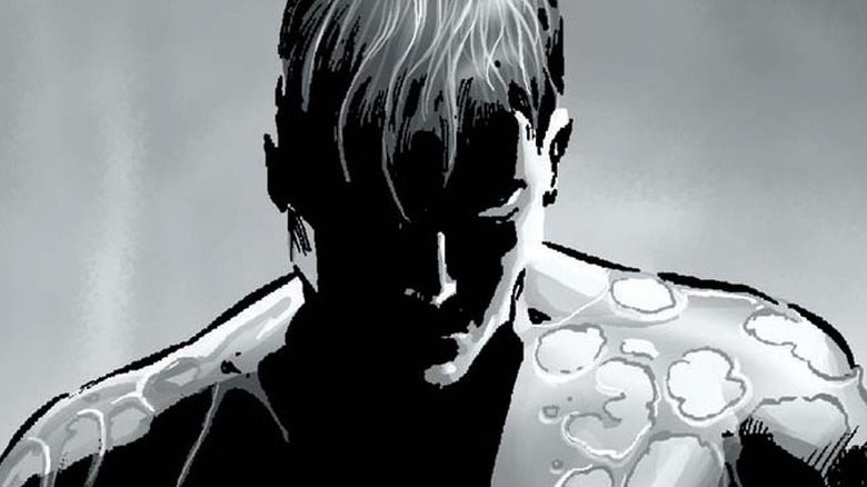 Peter Parker is black and white and sad on the cover of "The Amazing Spider-Man" #527
