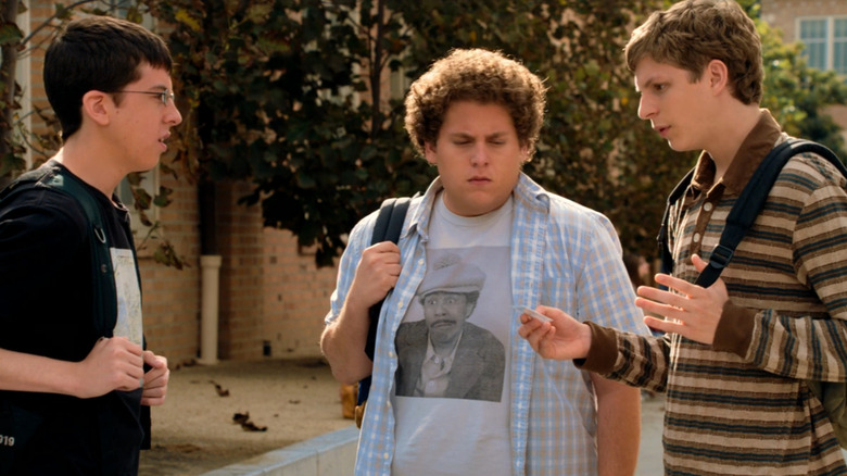 Seth and Evan meet with Fogell