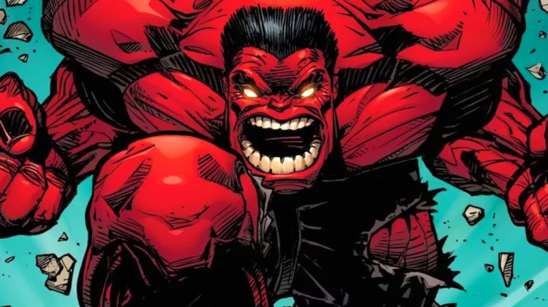 Red Hulk yelling