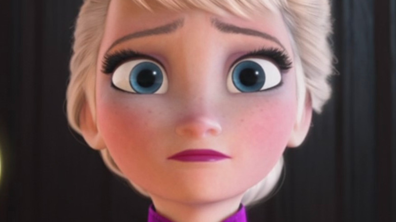 Elsa concerned expression