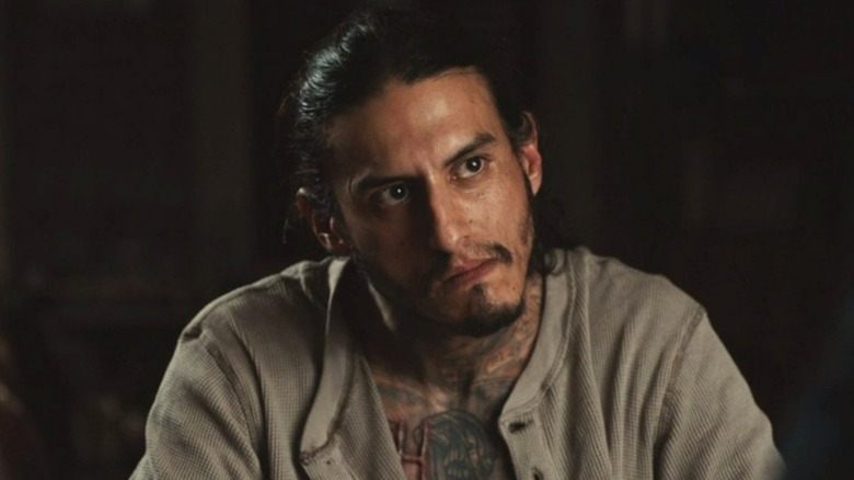 Richard Cabral looking serious