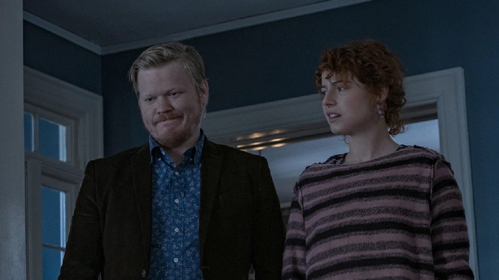 Jesse Plemons and Jessie Buckley in I'm Thinking of Ending Things