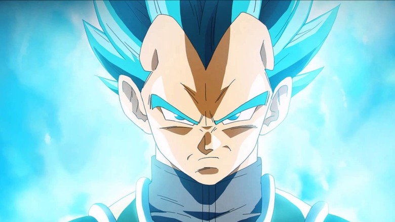 Vegeta glowing blue
