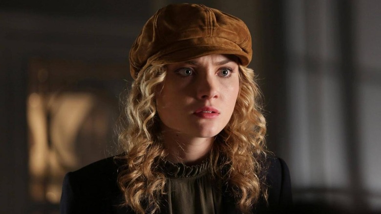 Grace Gardner wearing brown hat