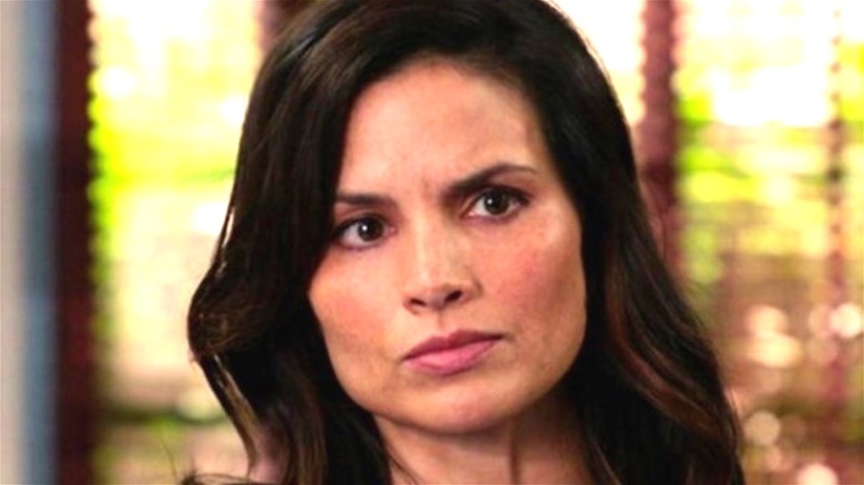 Katrina Law looking serious