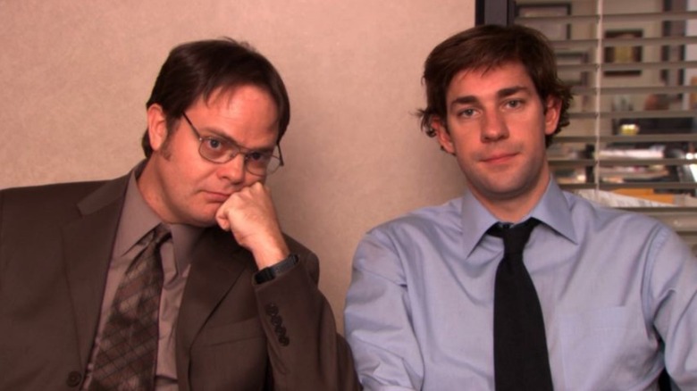Rainn Wilson and John Krasinski in The Office