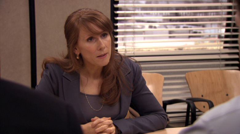 Nellie Bertram being interviewed