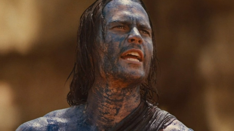 John Carter covered in alien blood