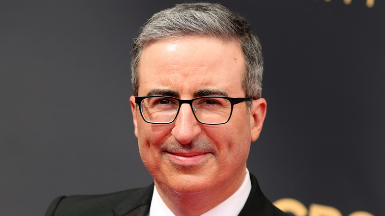 John Oliver looking at the camera