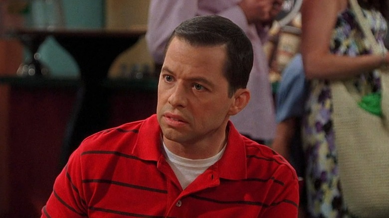 Alan Harper frowning