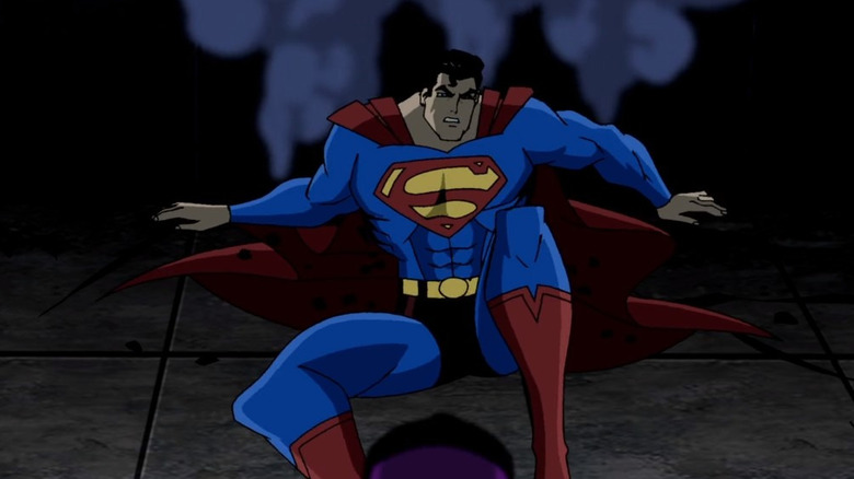 Superman laying on the ground