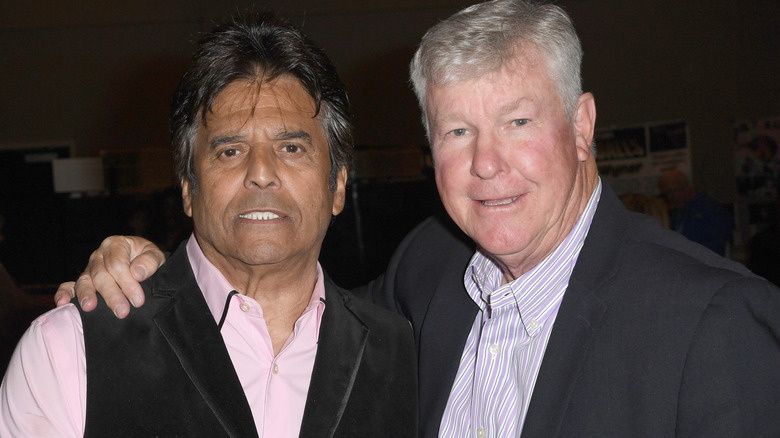 Larry Wilcox and Erik Estrada smiling