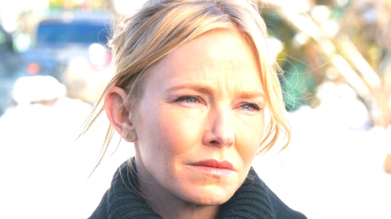 Amanda Rollins staring