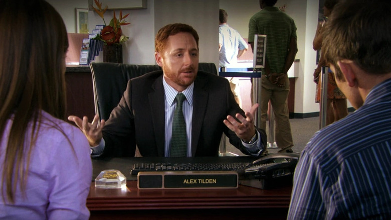 Alex Tilden being a banker